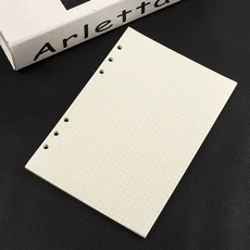 A4 B5 루스 리프 노트 나선형 바인더 내부 페이지 그리드 빈 라인 일기 플래너학교 문구, 01 A6용지, 03 grid