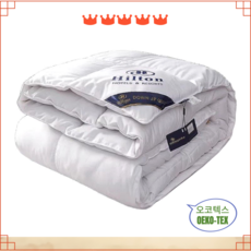 cade konty거위털이불 5성급 호텔 구스다운 겨울 거위털 사계절 구스이블 화이트 코튼 cade konty, B. 럭셔리 그레이