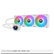 小白的生活工場*Thermaltake TH420 V2 ARGB Sync主板連動版 一體式水冷散熱器(黑/白)可選, 雪白版, 1個