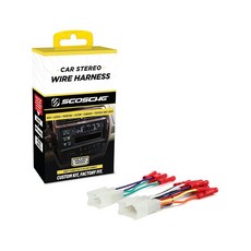 Scosche TA02B Select 1984-17 토요타 전원/스피커 커넥터 / 와이어 하네스 호환 가능 애프터마켓 스테레오 설치용 컬러 코드 포함, Wire Harness w/ Crimp Connecto