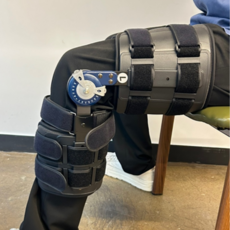 각도조절 병원용 무릎보조기 PCL ACL brace 십자인대보조기 CADENA ROM KNEE BRACE, 우(오른쪽), 1개