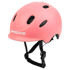SWAGKID D3 兒童安全帽 頭圍可調節 直排輪 滑步車安全帽 通過BSMI認證, D3粉,S號（48-52cm）