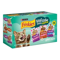 Friskies 喜躍 豪華海鮮拼盤湯包綜合組（多貓家庭適用）, 43.9g, 24個, 混合味