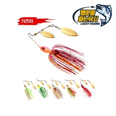 행운을파는낚시 가즈아 스피너베이트(1/2oz 3/8oz) 더블윌로우 루어 배스, 06. 가즈아 스피너베이트(3/8oz), 13g