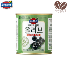 리치스 블랙올리브 홀 피티드 200g, 1개