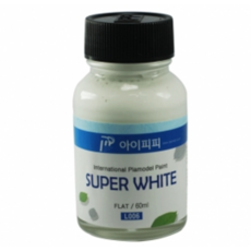 (IPP락카도료)(L006)대용량 슈퍼화이트 무광 60ml 모형공구도료서적 락카에나멜마커 락카 IPP락카 IPP, 본상품선택, 1개