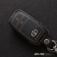 Toyota 豐田 2023-25 Crown Crossover 皇冠 鑰匙包 鑰匙皮套 保護套, B.2鍵.黑皮.黑線