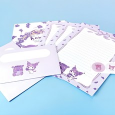 핑크망고 산리오 편지지 세트, 쿠로미, 1세트
