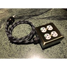 沐耳 接地四孔電源盒 Hubbell 8300GY 德國 inakustik 電源線 ACT鍍金電源公頭, 1個