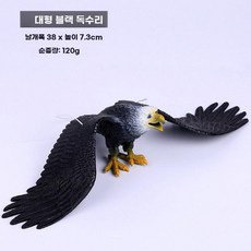 독수리 모형 플라스틱소재 조류퇴치 맹금류 동물 장난감, 대형 독수리 블랙