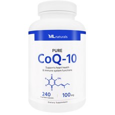 [미국빠른직구] 마이라이프 내추럴스 퓨어 코큐텐 100mg 240 야채캡슐, 1개, 240정