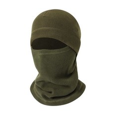 戶外騎行保暖帽子 防風秋冬帽子 多功能脖套 運動頭套 騎手防寒裝備 登山遡溪釣魚 防寒麵罩 圍脖一體帽 包頭帽 絨毛帽, 軍綠色, 1個
