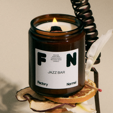 팩토리노멀 갈색병 우드심지 소이캔들 대형, 재즈 바, 210g, 1개