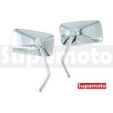 Supamoto M43 原廠型後照鏡 (復古/改裝/通用/電鍍), 1個, 10正反(一對2邊)