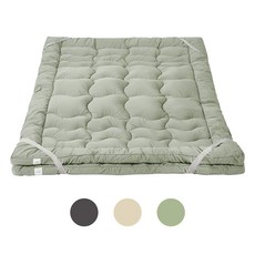 더릭스홈 포그미 듀얼업 토퍼 매트리스, 라이트카키