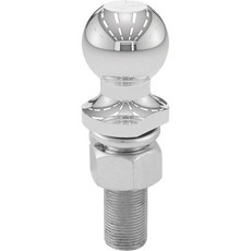 CURT 40072 크롬 트레일러 히치볼 3500파운드 178인치 직경 3인치 생크 실버 1개