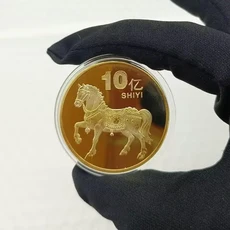 2026 년 말 행운의 기념품 동전 소장품 장식 금속 공예 40mm 조디악 말 기념 메달 선물, [22] style 23
