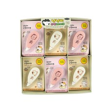 냥냥이 수정테이프 24개(박스) 화이트 학생 필기도구 사무용품, 1박스