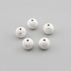 비즈톡 [SVP-91-05]순은펜던트 실버925 은볼 샌딩볼 8mm (내경 1.2mm) 실버볼