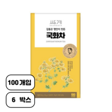 쌍계명차 김동곤 명인이 만든 국화차 100p, 500mg, 100개입, 6개