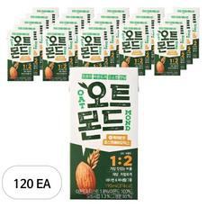 롯데칠성 오트몬드 190ml 24팩 저당 저칼로리, 120개