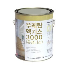 삼화페인트 목재용 유성니스 우레탄 멕기스 3000, 2L, 1개