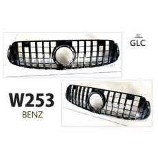 傑暘國際車身部品 全新 W253 19 20 年 GLC250 GLC300 GLC43 小改款 GT款 亮黑 水箱罩, 1個