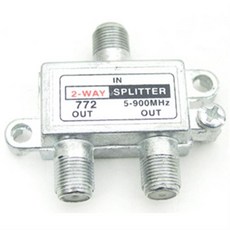 RF 분배기 2대1 일반 TV 안테나 유선 방송 신호 영상 출력 K0644, 상세페이지 참조, 1개