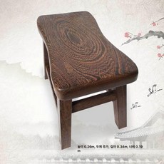 고재스툴 원목 단단한, 1개, 26cm 두꺼운 좌석 34x19cm