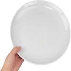 멜라민 접시 원형 업소용 뷔페 식당 미니 대형 그릇 15-30CM, 1개