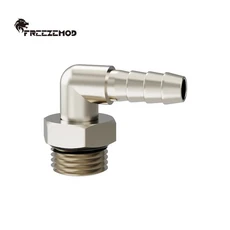 FREEZEMOD 라디에이터 저수지 로터리 피팅 G1/4 수나사 육각 렌치 슬롯 PC 수냉용 니켈 도금 황동, 01 G14R-WXZ-W7