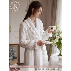 【臺灣出貨】 2025新款 加厚珊瑚絨睡袍 女款冬季長款法蘭絨浴袍 睡衣 溫暖柔軟