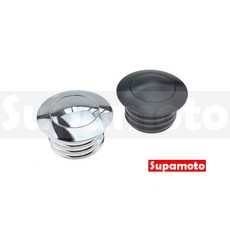 Supamoto 哈雷 Sportster 48/883 通用改裝油箱蓋 按壓式隱藏設計 簡潔俐落 提升視覺質感, 1個, 黑