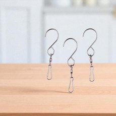 스틸 집게 실버 양면 행잉 압축봉 봉걸이