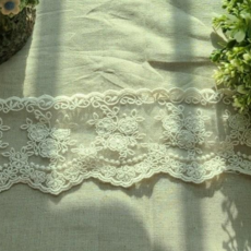 프렌치홈 가든 레이스, 2개, 생지(광목색) 색상 14.5yd (약 13미터), 270cm