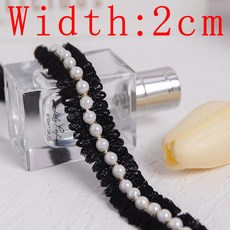 파란색 레이스 리본 의류 재봉 액세서리 트리밍 드레스 칼라 커프 DIY 공예 바느질 아플리케 패브릭 신상품, 2-2cm, 1개