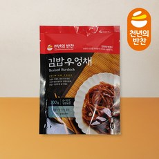 우엉채 조림 300g 간장 김밥우엉채 가정용 소포장 밑반찬 [천년의 반찬], 1개