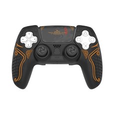 良值 PS5 手把套 黑神話 悟空 大聖款 柔軟矽膠 親膚手感 透明硬殼 防汗止滑 觸控貼 搖桿帽, 1個, 大聖款(升級版)