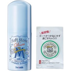 일본 데오나츄레 20g 남성용 스틱 민트 사라사라 파우더 맨즈 땀냄새 발냄새 제거, 1개+파우더 샘플, 1