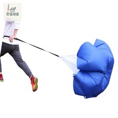 러닝 공기저항훈련 낙하산 체력증진 체력단련 달리기훈련 육상용품 육상트레이닝, 형광그린