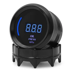 2" 52mm 오일 압력 게이지 0-145PSI LED 디지털 프레스 센서가 있는 파란색 백라이트, 01 Oil Pressure Gauge