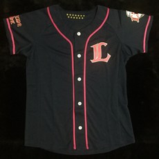 日本職棒西武獅電繡球員版女生版藍粉色球衣, 1個, L