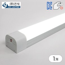 건식 LED 주차장등 디밍 센서등 60W 다용도등 일자등, 1개, 주광색