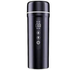 차량용 전기포트 트럭 화물차 휴대용 온수기, 화이트 보온병 500ml, 1개