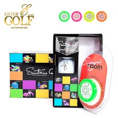 Saintnine 高爾夫球+水平位標, 3 聖九+水平球標=綠色, 1組