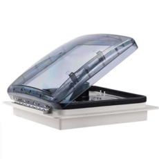 RV 환기 팬 자동차 12V 상단 장착 양방향 원격 제어 비 감지 채광 창, 수동 3단 투명 커버 열림구멍 360, 1개