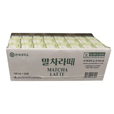 연세우유 말차라떼 우유, 24개, 190ml
