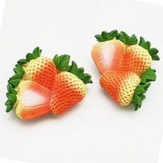 음식 모형 마그넷 딸기 부착형 사진고정 인테리어 kiw+413Ky