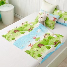 보들보들 캐릭터 순면 거즈 유아이불 겸 배덮개