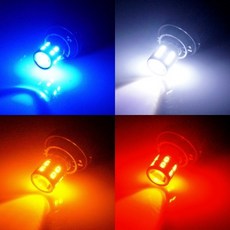 미즈누아 하이파워 LED램프 S25타입 전구 승용 자동차 교체 대형, 12V 더블/레드